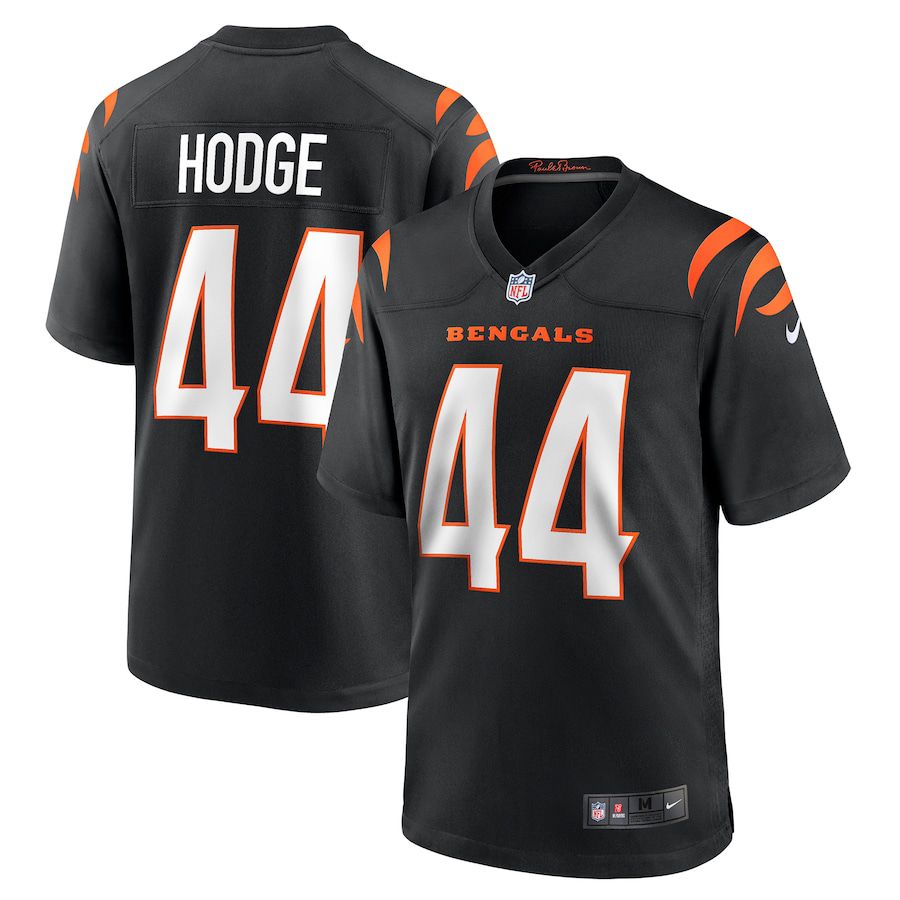 Men Cincinnati Bengals #44 Darius Hodge Nike Black Game NFL Jersey